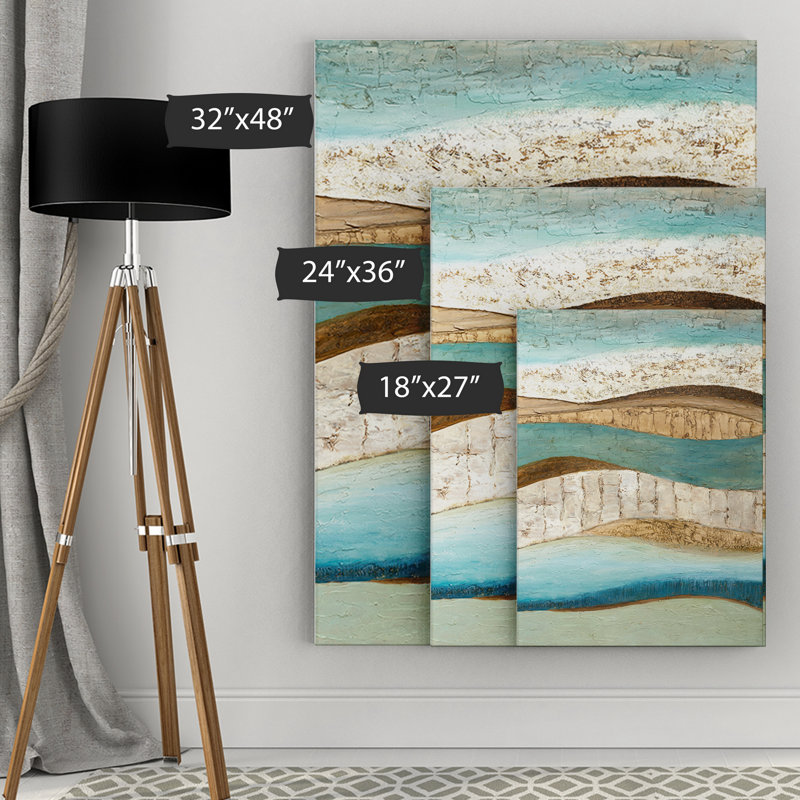 « earth & sky ii » par normal olson, reproduction d’art sur toile tendue, H 18 po x l 27 po x P 1,5 po