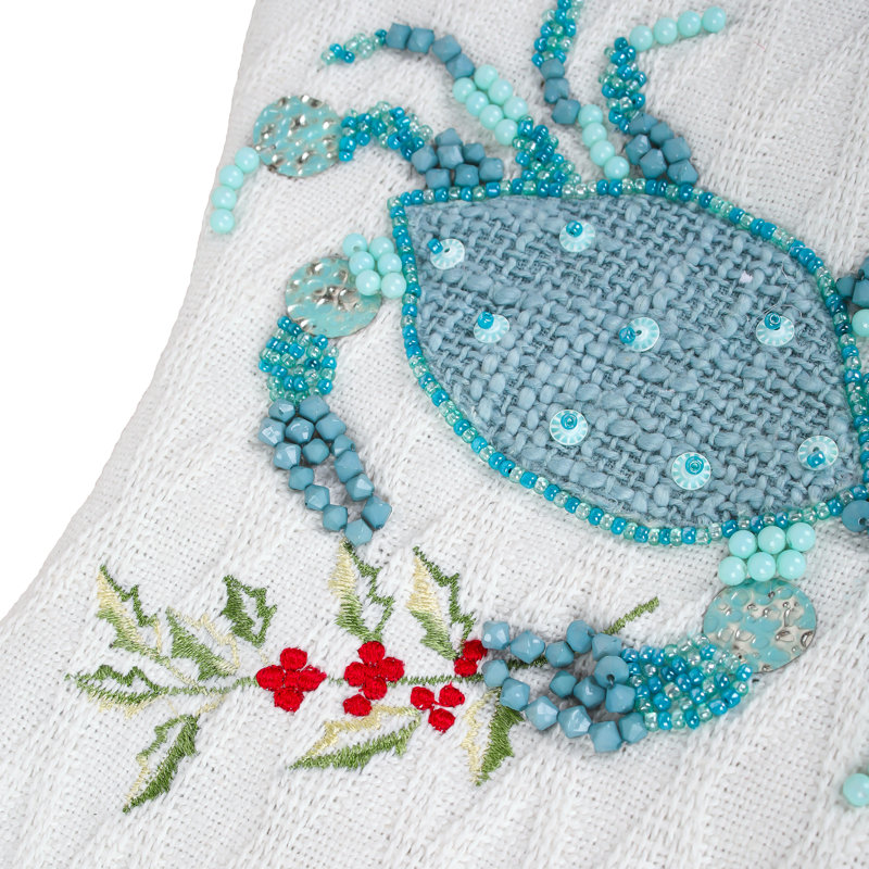 Bas bleu crabe