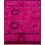 Overdyed Hand-Knotted Wool Modern-Contemporary Pink Runner 3' 1" x 8' 10"