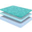 Grand matelas gel grand de taille moyenne, 10 po, tout en mousse, matelas blanc en mousse moyenne avec,-118764835-118764836