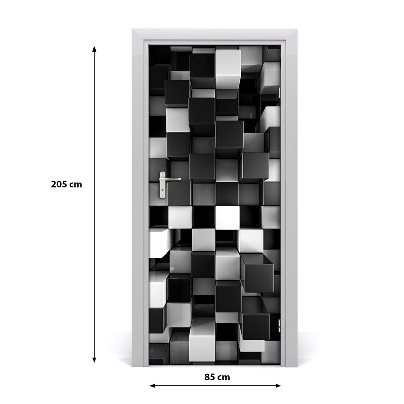 Dice Abstraction Door Decal