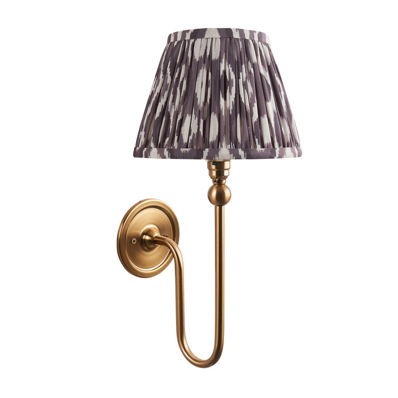 Santiago Steel Armed Sconce, Grey, 37cm H x 20cm W x 22cm D