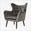 Fauteuil capitonné à oreilles-928383864