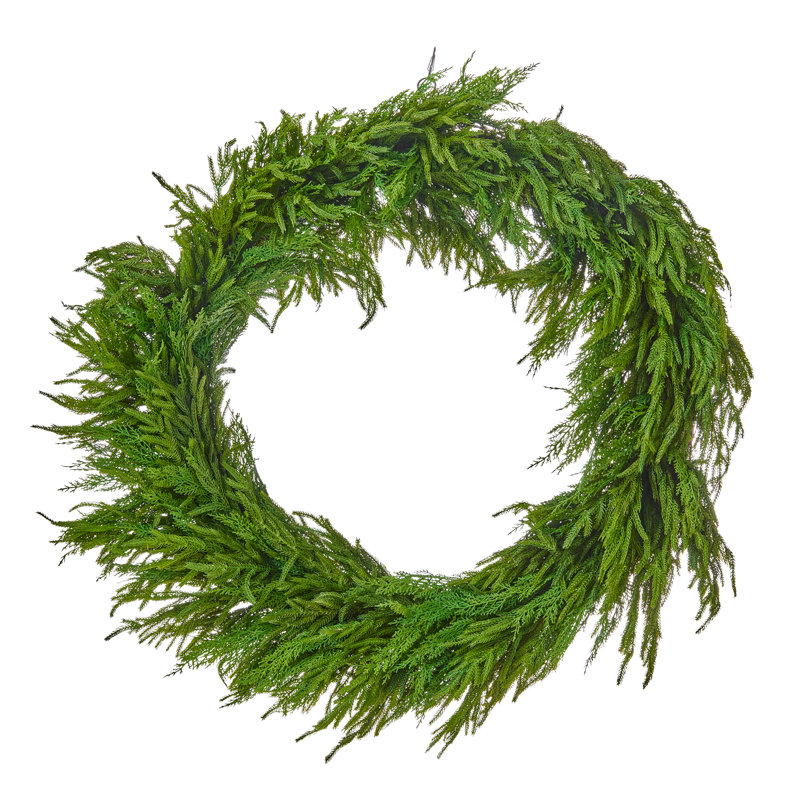 42" Real Touch Cedar Norfolk Pine Wreath