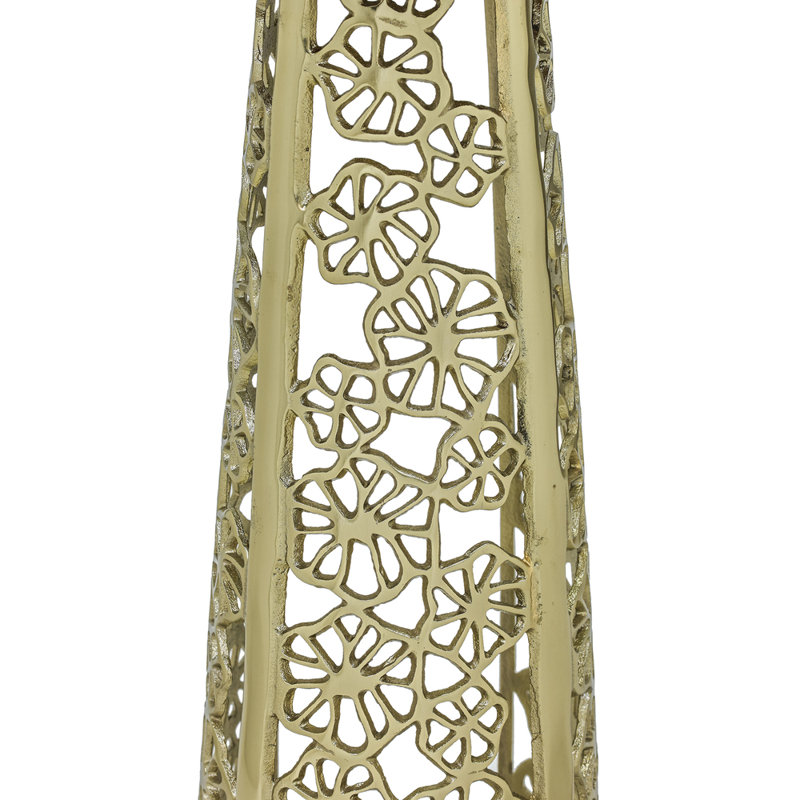 Table d'appoint Elegant Gold avec plateau en marbre blanc - table d'appoint moderne en aluminium 21,25 po