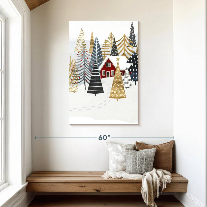 Lelend Christmas Chalet I, H 45 po x l 30 po