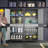 Metal Garage Storage Cabinet with Locking Doors and Adjustable Shelves, Rolling Tool Storage Cabinet with 4 Wheels and 1 Drawer