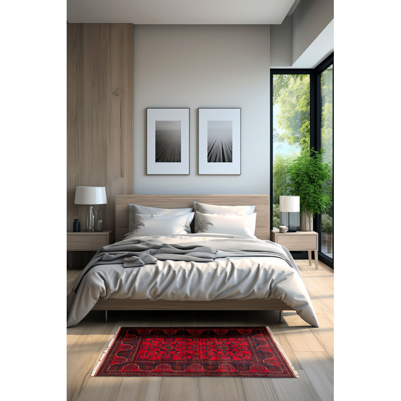 Tapis rouge Finest Khal Mohammadi 3 pi 5 po x 4 pi 11 po