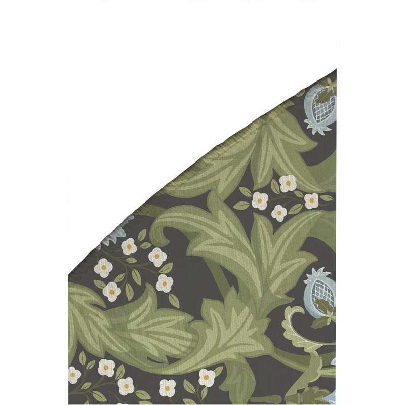 Tapis d'extérieur Ogee Leaf, Rond 5 pi