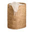 Panier à linge Jom, panier à jacinthe brun clair tissé à la flèche, ovale 22 pouces