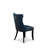 5 Piece Modern Dining Table Set Includes a Round Kitchen Table with Dropleaf and 4 Polyester Fabric Upholstered Chairs, 42x42 Inch, Black-93577936-126401039-126400262