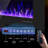 60" Electric Fireplace with 12 Color Flame - Recessed/Wall Mount, Remote Control-1293810302