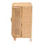 Armoire de rangement bohémienne en rotin naturel