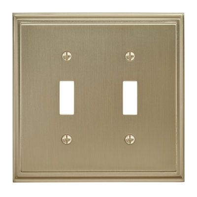Mulholland 2-Gang Toggle Light Switch Wall Plate