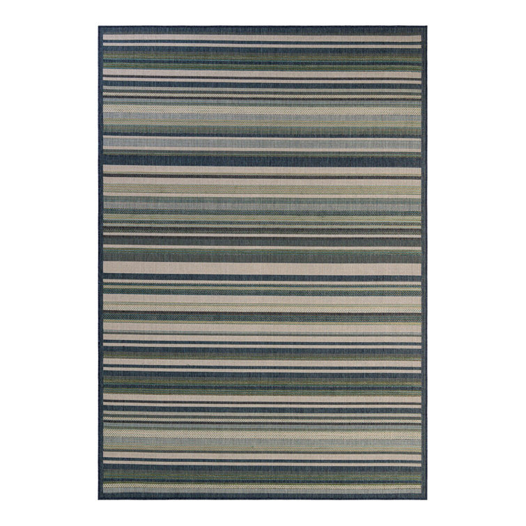 Tavon Striped Indoor / Outdoor Rug