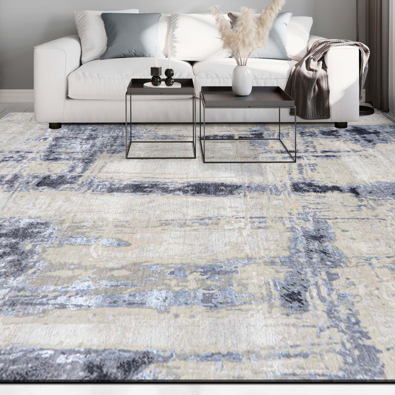 Abstract Area Rug, Rectangle 8'1" x 10'1"