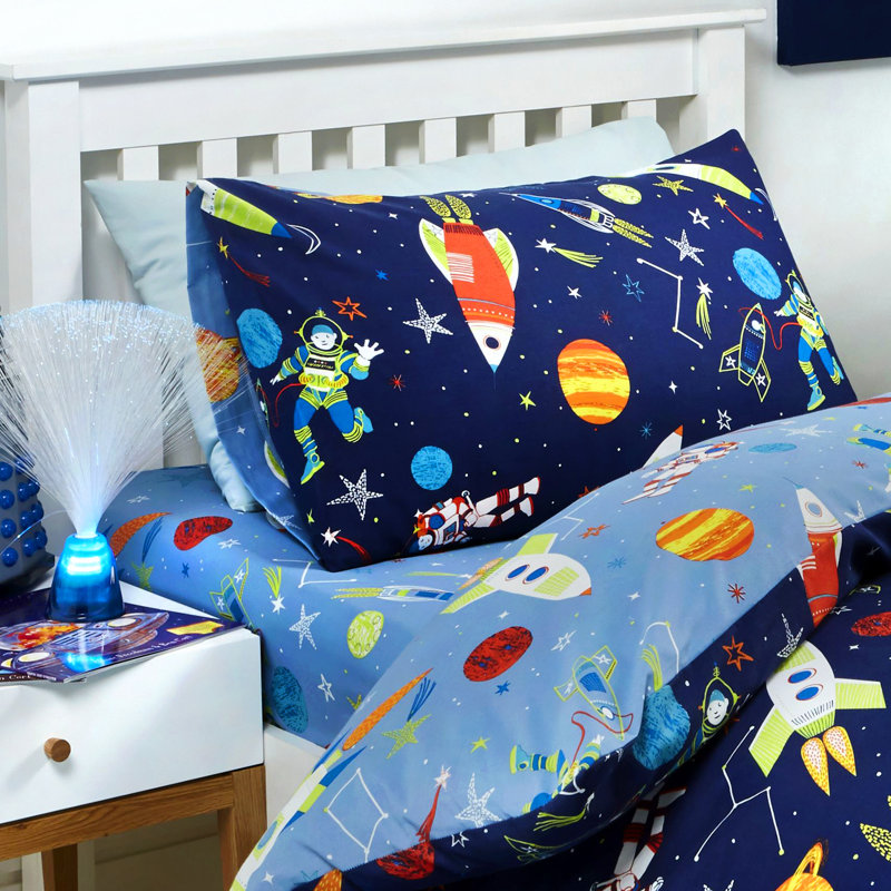 Supersonic Cotton Blend Fitted Sheet, Toddler (70 x 140 cm)