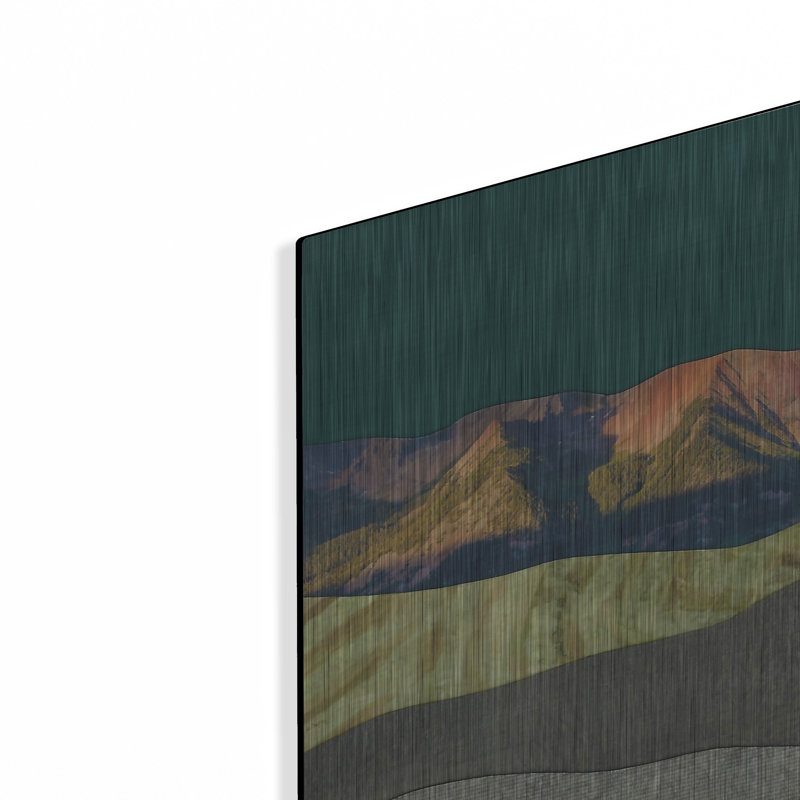  'Mountain Series 153' by Lorelle Rau Metal Wall Art, 24" x 24"
