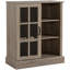 Petite armoire à vin avec support pour 6 bouteilles et porte-verres à pied
