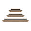 Ensemble de 3 tablettes flottantes noires The Sadie, 1 de 18 po, 24 po et 36 po-124918913