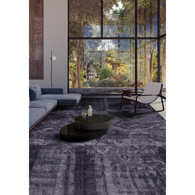 Avant-Garde Hand Knotted Area Rug in Blue/Berry
