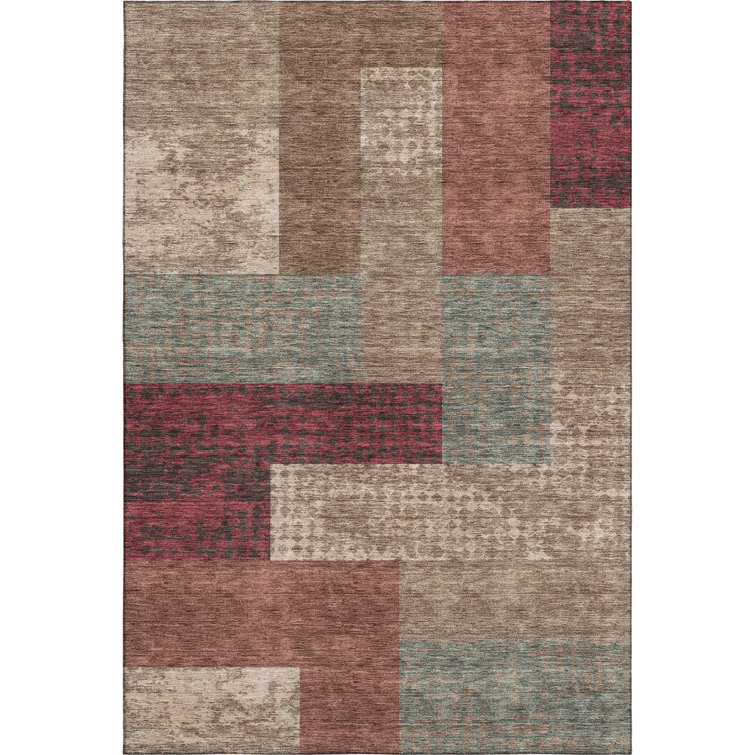 Premium Machine Washable Prisco Mocha Rug
