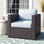 Arbedella Wicker Outdoor Lounge Chair-1500831488