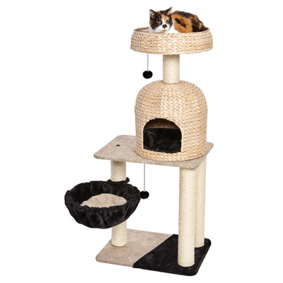 Feline Nuvo MidWest Homes For Pets Reid Cat Furniture, 3-Tier Cat Activity Tree