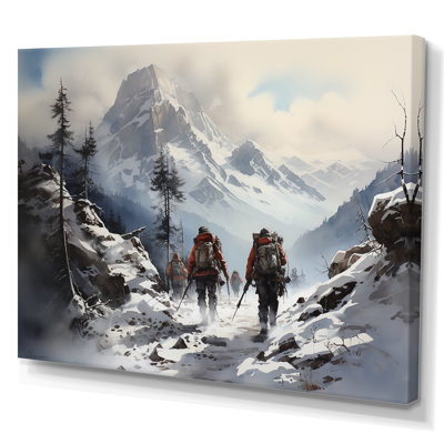" Mountain Hiking In Winter "