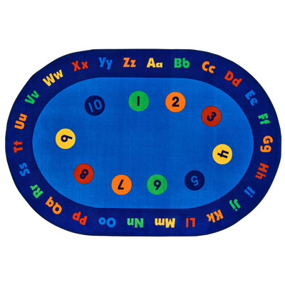 Oval Machine Tufted Nylon Rug