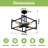 4-Light Metal Semi Flush Mount Ceiling Light-283721174