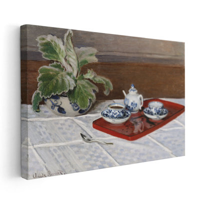 Still Life, Tea Service, 1872 - Canvas Print Wall Art