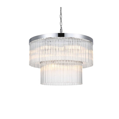 Lustre Harlow 24 po en chrome