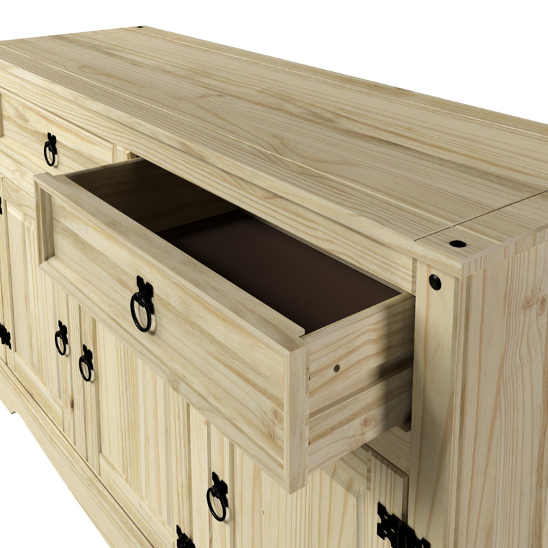 Corona 51.97" Wide 2 - Drawer Sideboard, Natural/Unfinished