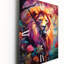 Horloge murale moderne lion symbolique majestueux II - animaux-99631605