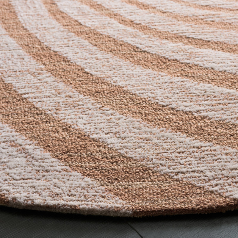 Novelty 201 80% Wool; 20% Cotton Spiral Rug, Round 6'