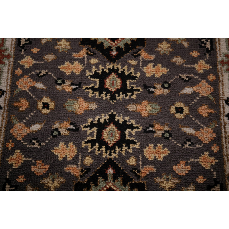Tapis de couloir indien gris Kazak