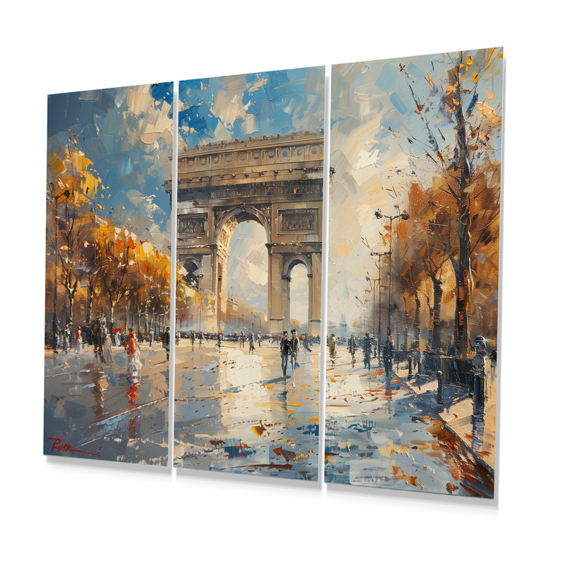 Lesage - City Paris, ensemble d'art mural, Métal métal, H 32 po x l 48 po x P 1 po