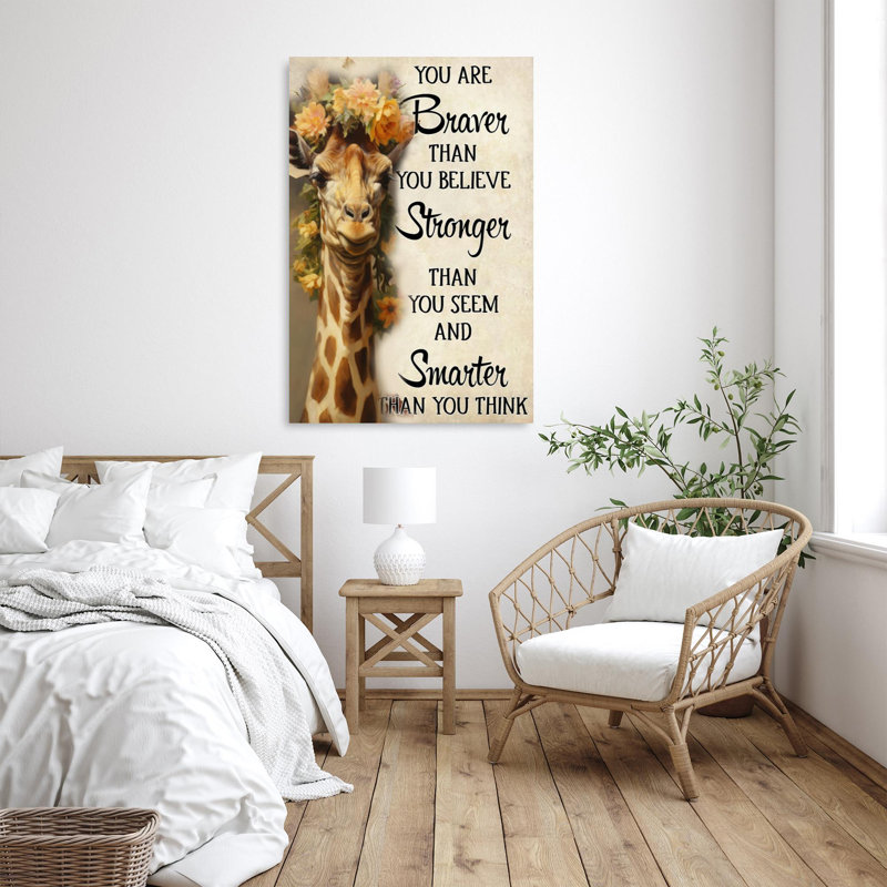 You Are Brave Than You Believe, H 14 po x l 11 po x P 1,25 po