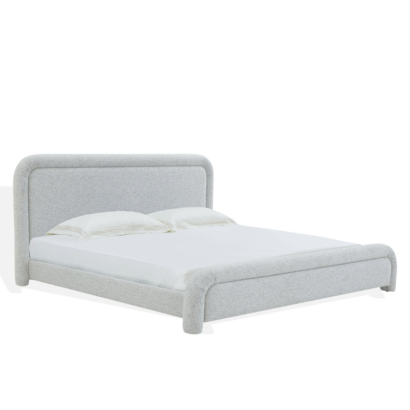 Adelle Chenille King Bed, Black/ White, Queen