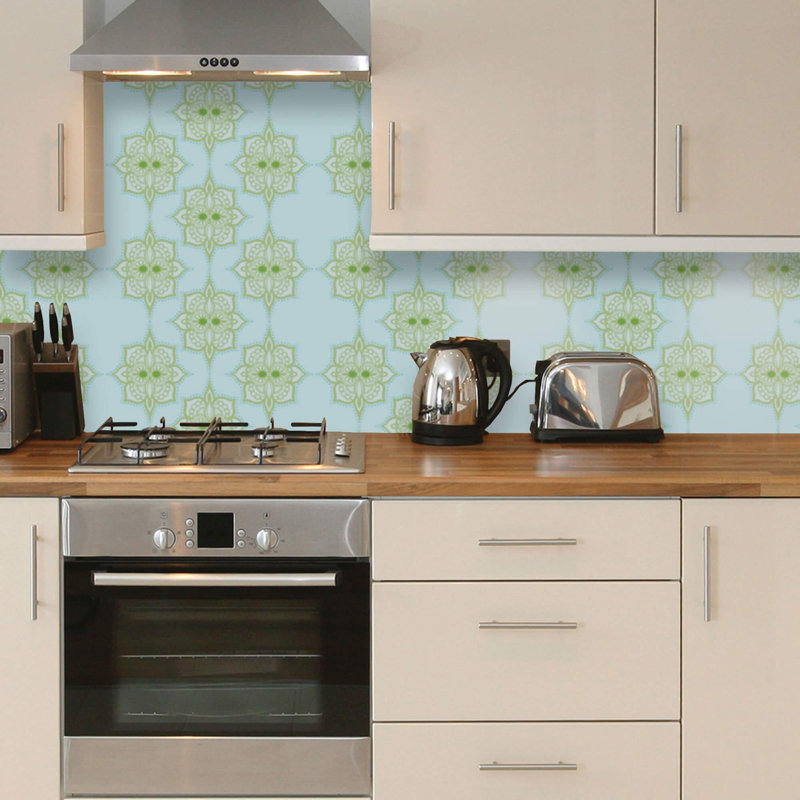 Peel & Stick Damask Tile, 48" L x 24" W