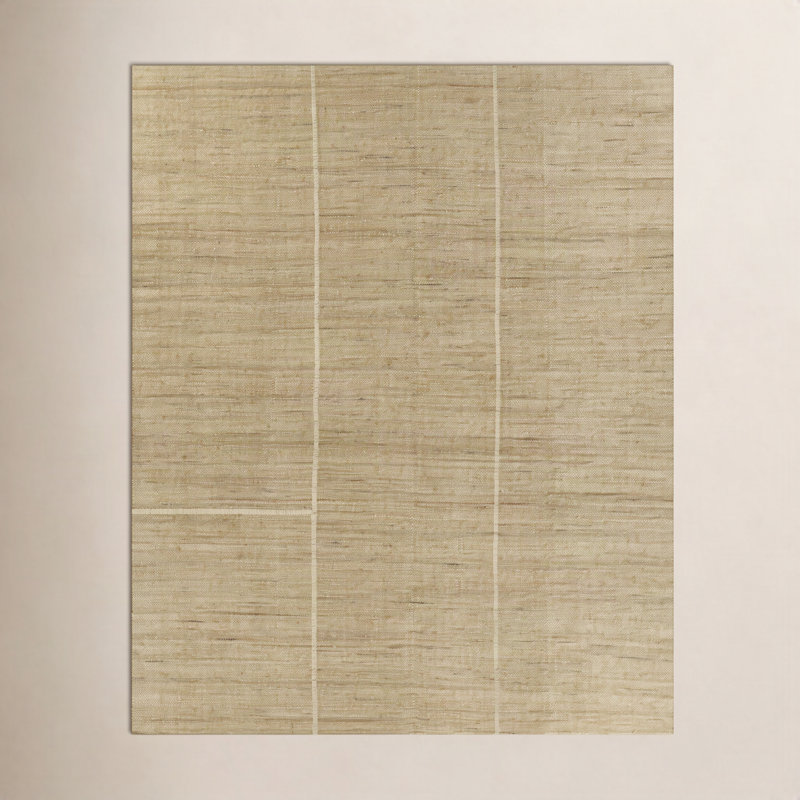 Pure Salt by Momeni Palma Hand Woven Jute Striped Natural Area Rug, Rectangle 10' x 14'