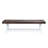 2 Outdoor Benches, Made With Wood, Modern Industrial Aesthetic, Weather-, Slat Panel Bench, 63.85" W X 14.87" D 17.84" H 2Pcs Dining Wood Construction, Theme, , Paneled Seat, 63" 17.5"