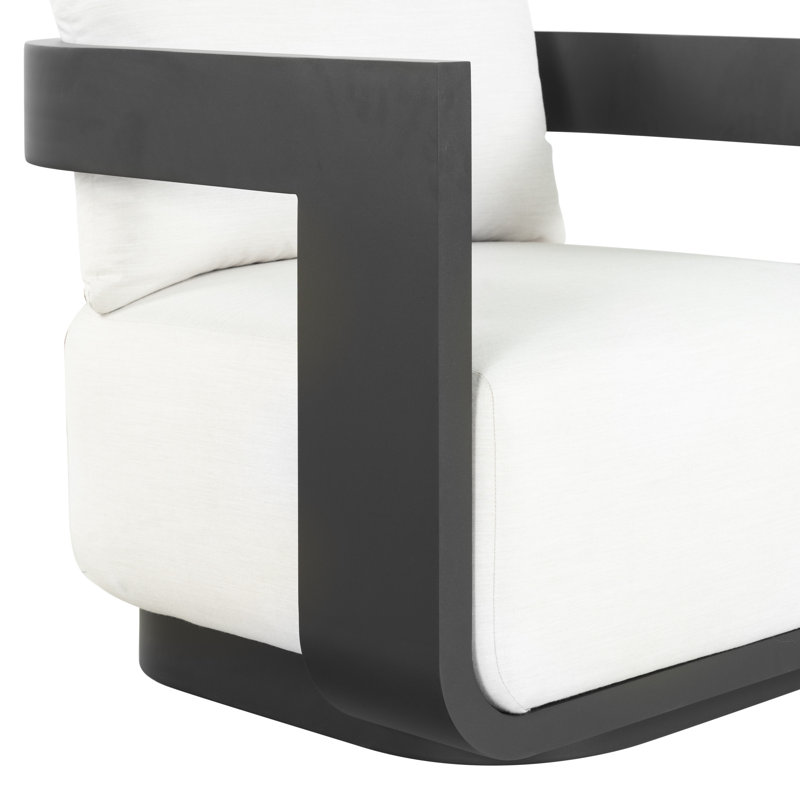 Chaise de patio en aluminium Johnny