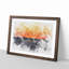 An Orange Sunset Watercolour - Framed Print-56875026-56875027