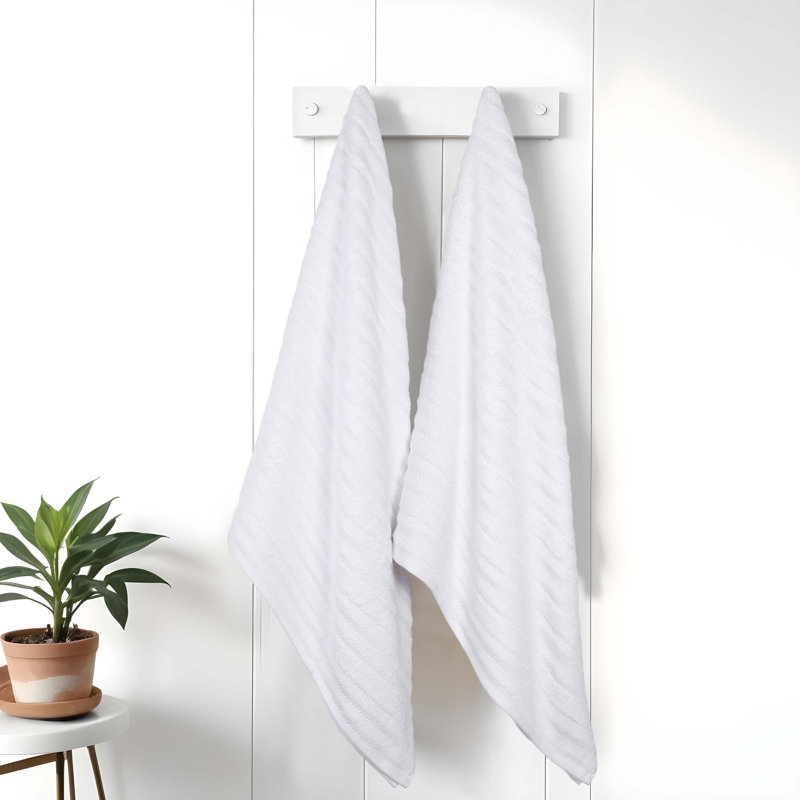 Draps de bain Mika Smart Twist Viscose, Blanc