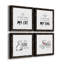 Bring My Cat - ensemble de 4 pièces d'art textuel sur toile-60148760-60148764