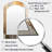 Beige And Gold Minimalism Modern Scandinavian Zen - Scandinavian Asymmetrical Decorative Wall Mirror, Scandinavian Arch Mirror, Printed Metal Art-2014454310