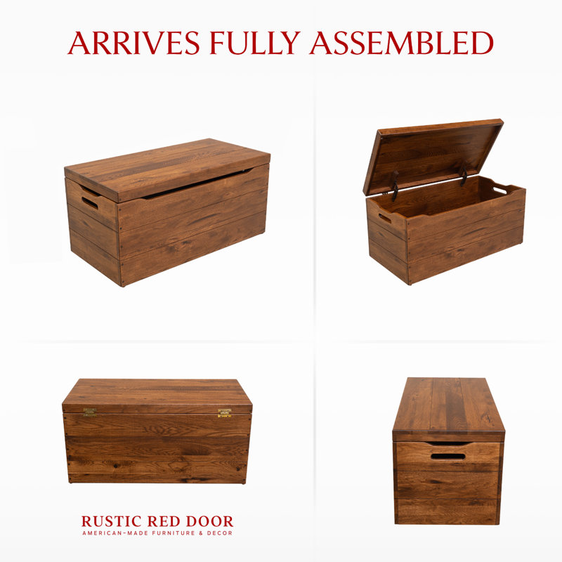 Palmer Hickory Blanket Chest, Asbury Stain, 36 Inches, Hickory Wood/Asbury Stain
