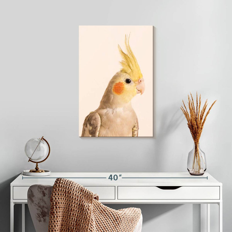Brampt Smiling Cockatiel, 24" H x 16" W